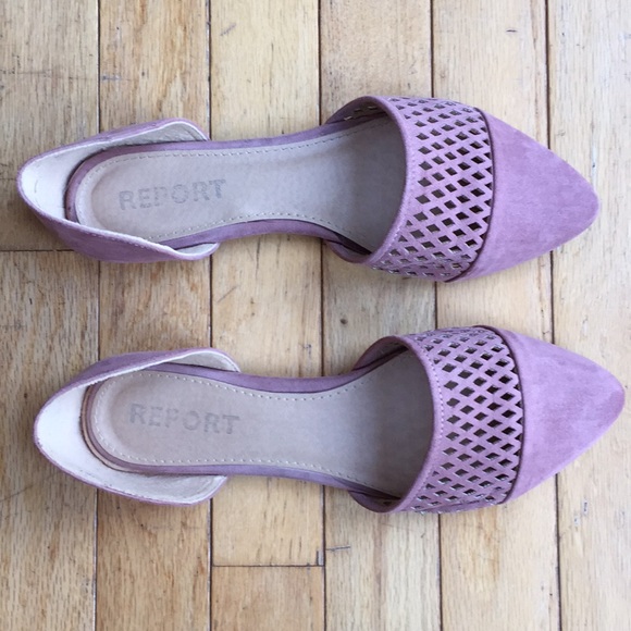 REPORT Women’s Pink Suede Flats - Picture 3 of 4